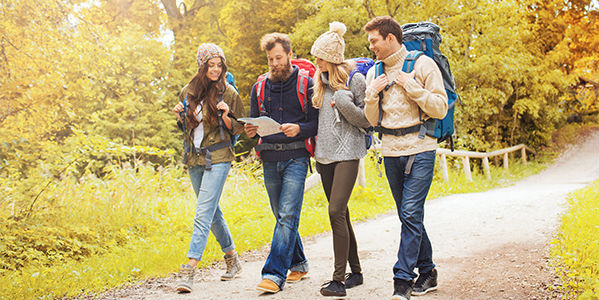 Stuttgarter Singles machen einen Herbst-Spaziergang