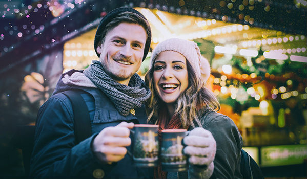 Singles aus Stuttgart flirten auf einem Weihnachtsmarkt