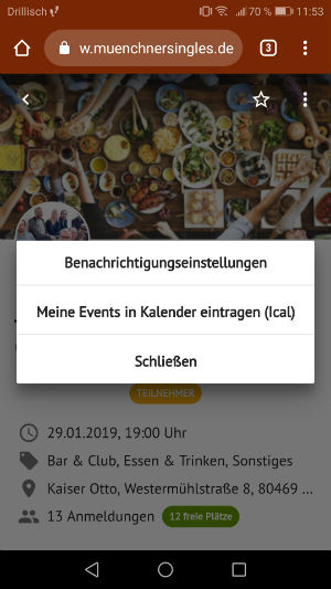 So fügst du deine Single Events in Stuttgart deinem Kalender hinzu