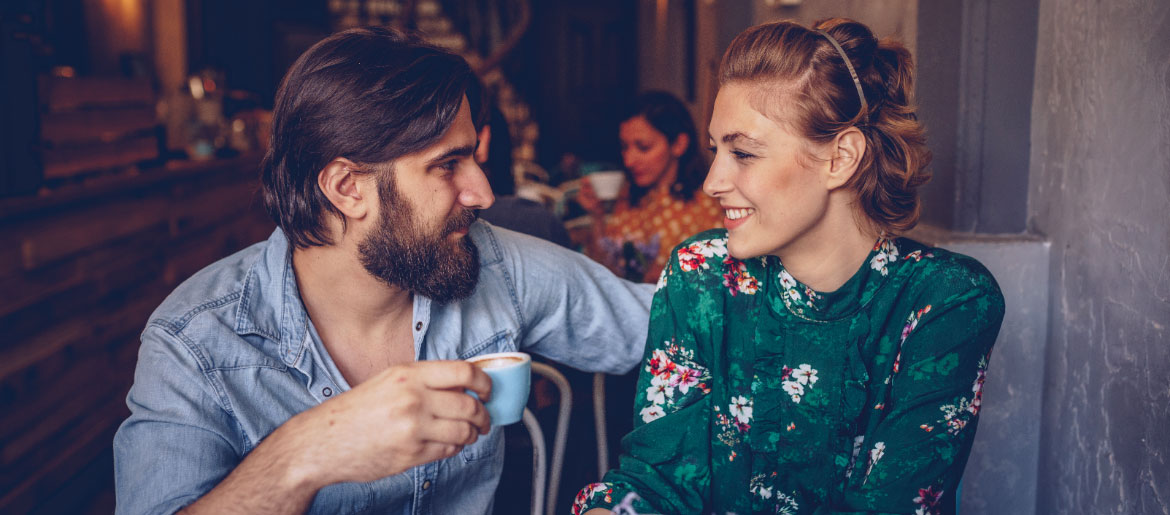 Date im Café in Stuttgart